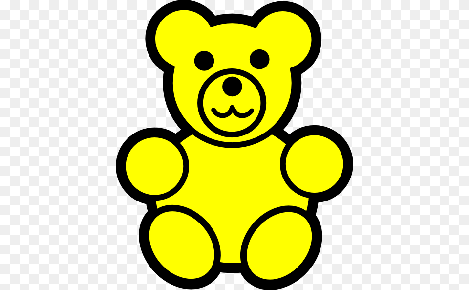 Yellow Bear Clip Art, Teddy Bear, Toy, Animal, Mammal Free Png