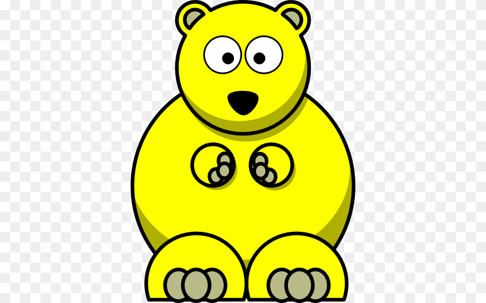 Yellow Bear Kids Clip Art, Animal, Mammal, Wildlife Png Image