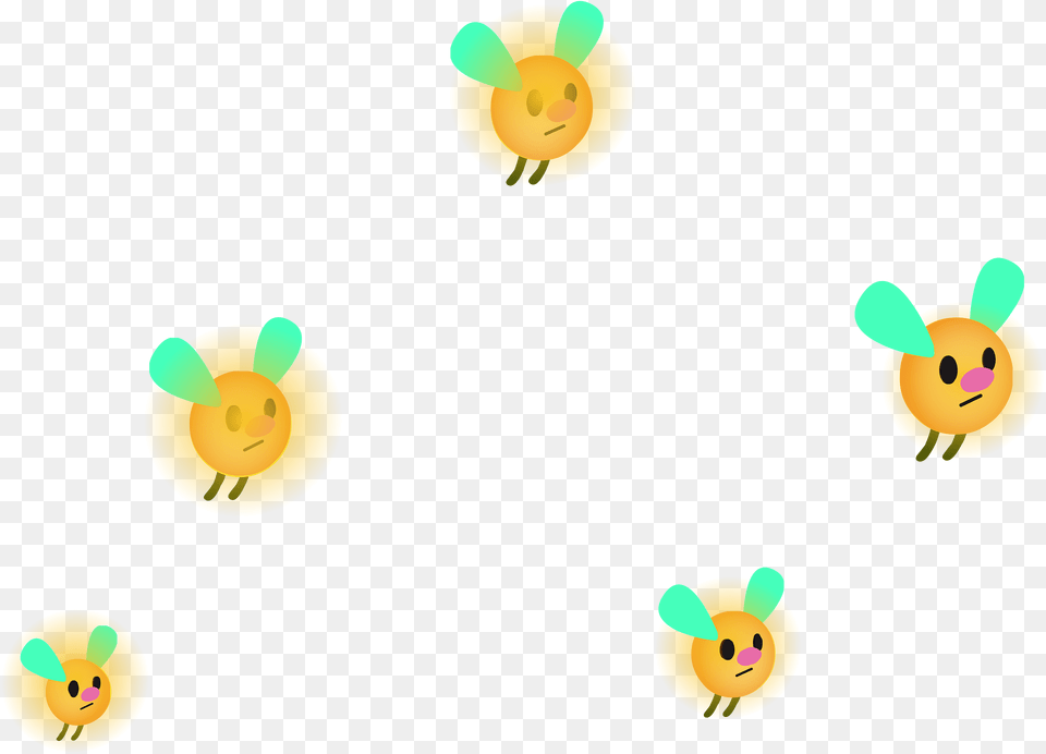 Yellow Big Firefly Clipart Free Png Download