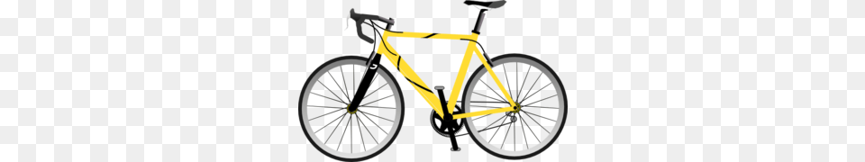 Yellow Bike Clip Art, Bicycle, Vehicle, Transportation, Mountain Bike Free Png
