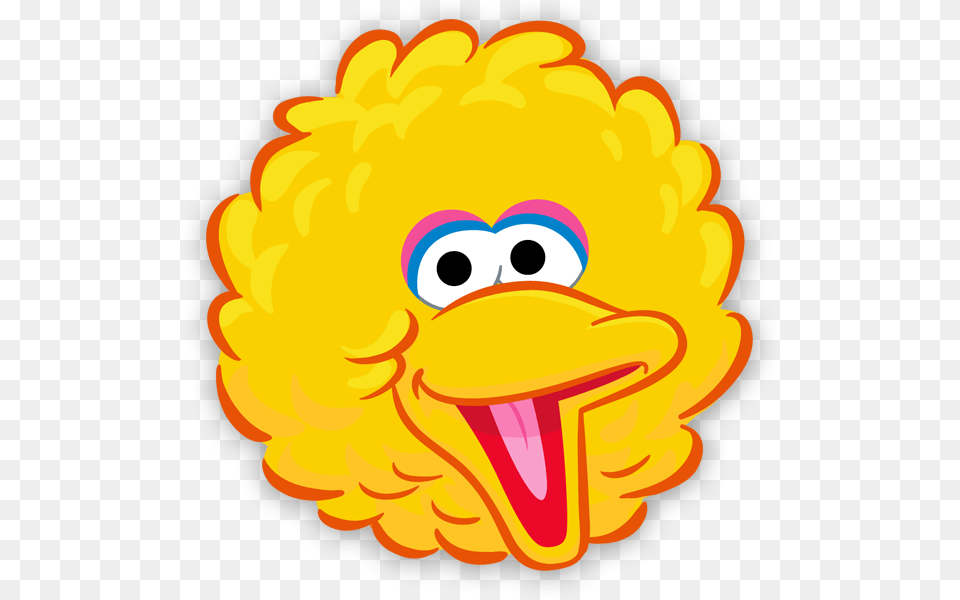 Yellow Bird Face Template Sesame Street Characters Transparent Big Bird, Ammunition, Grenade, Weapon Png Image