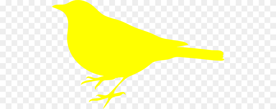 Yellow Bird Silhouette Clip Art, Animal, Canary, Fish, Sea Life Free Png Download