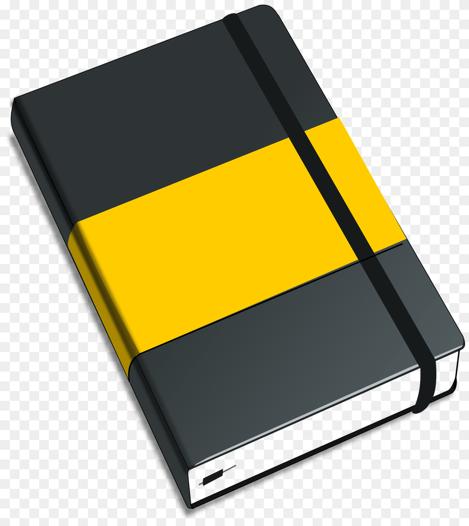 Yellow Black Moleskine, Diary, Computer Hardware, Electronics, Hardware Png Image