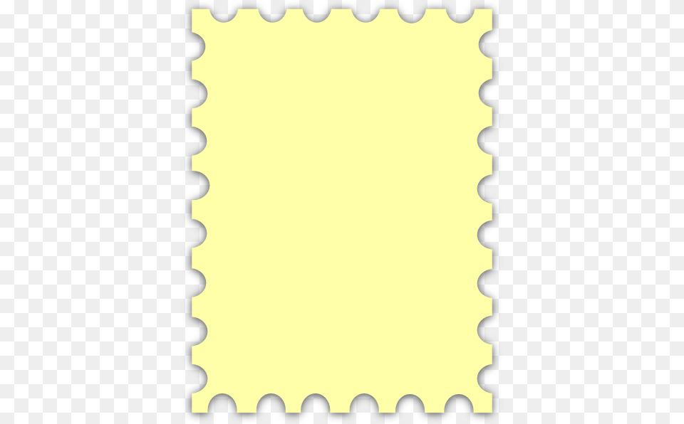 Yellow Blank Postage Stamp Clip Art, Home Decor, Rug Free Png Download