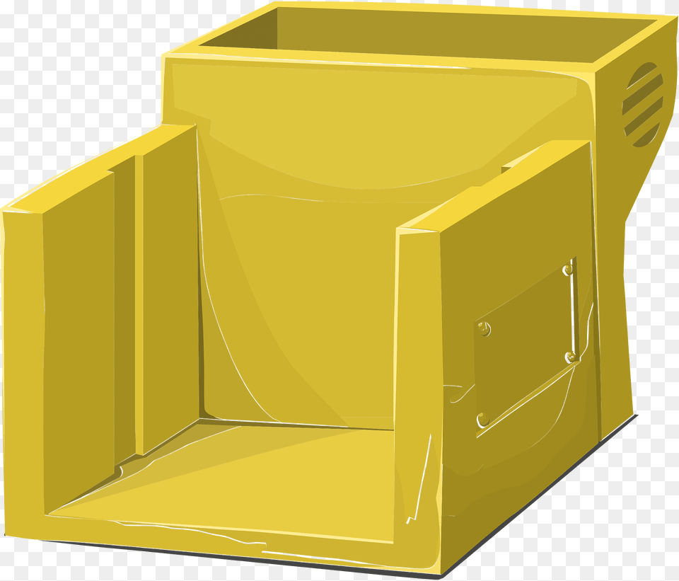 Yellow Block Making Machine Chassis Clipart, Box, Cardboard, Carton Free Transparent Png