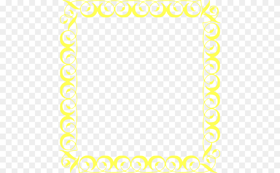 Yellow Border Clip Art, Home Decor Png