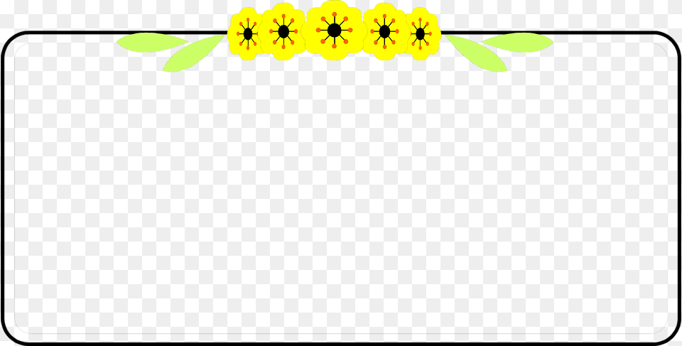 Yellow Border Frame Image Mart, Flower, Plant Free Transparent Png