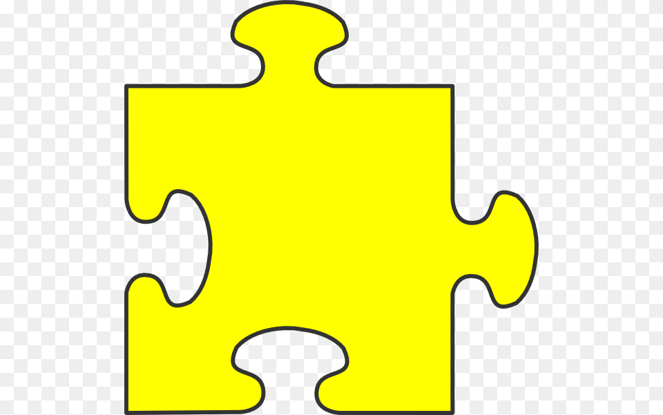 Yellow Border Puzzle Piece Top Clip Art, Game, Jigsaw Puzzle, Device, Grass Free Png