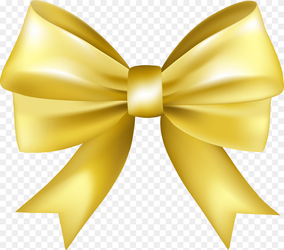 Yellow Bow Png