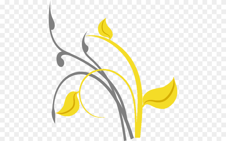 Yellow Branch Clip Arts For Web, Graphics, Art, Floral Design, Pattern Free Transparent Png
