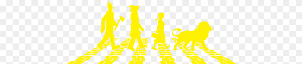 Yellow Brick Abbey Road Abbey Road, Tarmac, Zebra Crossing, Silhouette, Person Free Png