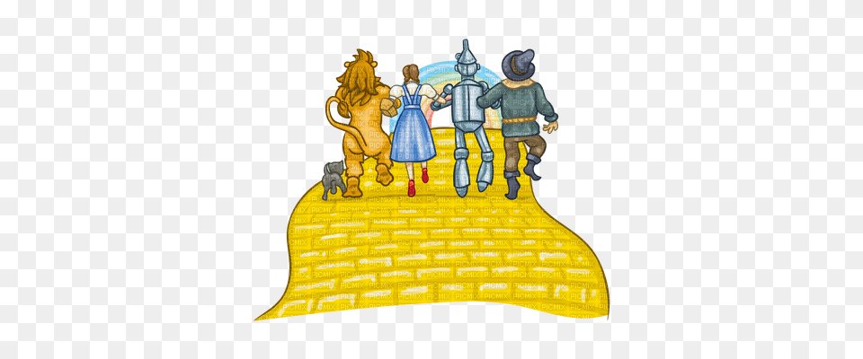 Yellow Brick Road, Art, Child, Female, Girl Free Transparent Png