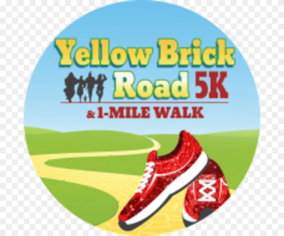 Yellow Brick Road 5k Poster, Clothing, Footwear, Shoe, Sneaker Free Transparent Png