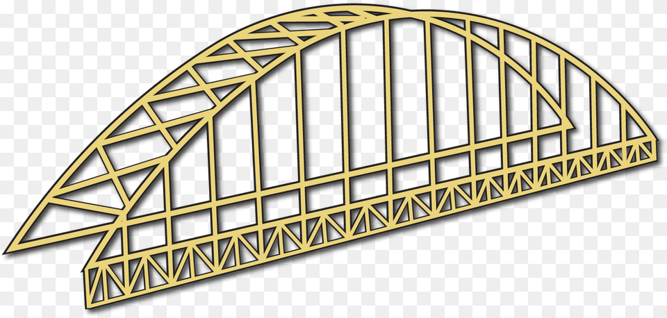 Yellow Bridge Clip Art, Arch, Arch Bridge, Architecture, Building Png