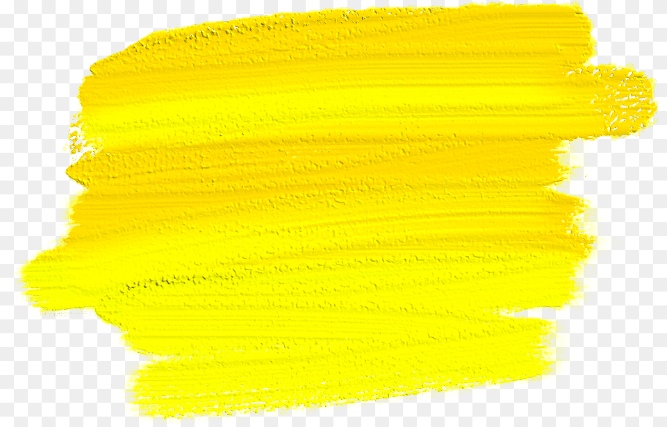 Yellow Brush Stroke Watercolor Brushstroke Oilpainting Art Free Png Download