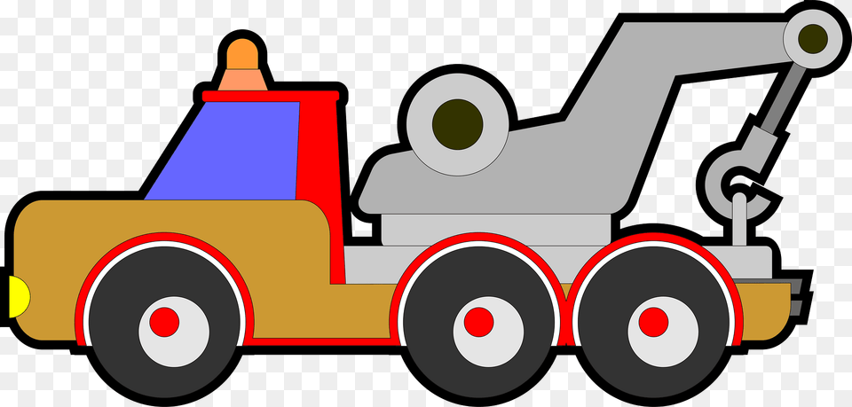 Yellow Bubble Tow Truck Clipart, Vehicle, Grass, Transportation, Plant Png