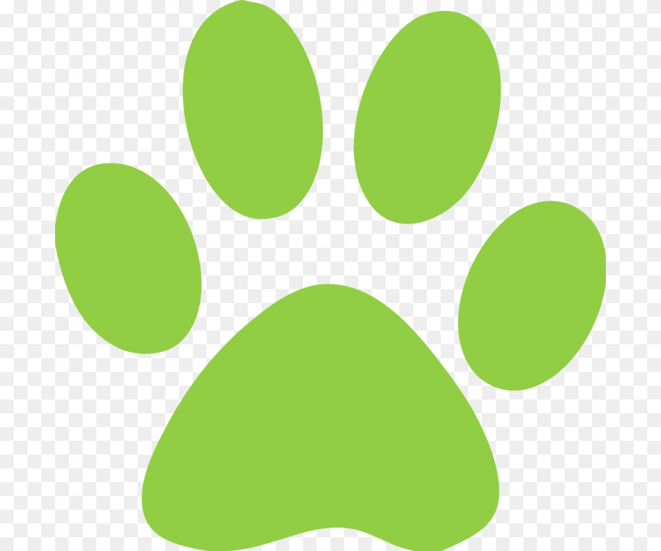 Yellow Bulldog Paw Print, Green, Home Decor Free Transparent Png
