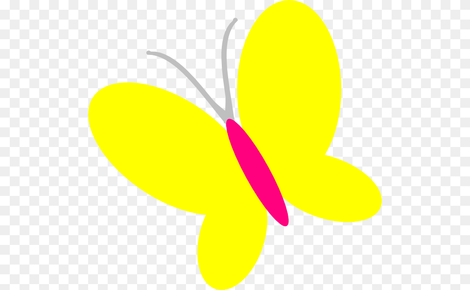 Yellow Butterfly Clipart Transparent, Plant, Flower, Animal, Sea Life Free Png Download