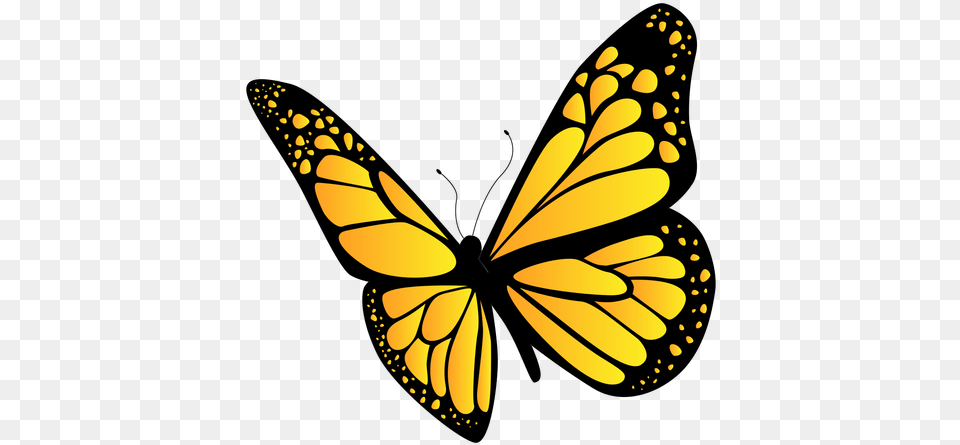 Yellow Butterfly Design U0026 Svg Vector File Blue Butterfly With Ribbon, Chandelier, Lamp, Animal, Insect Free Png Download