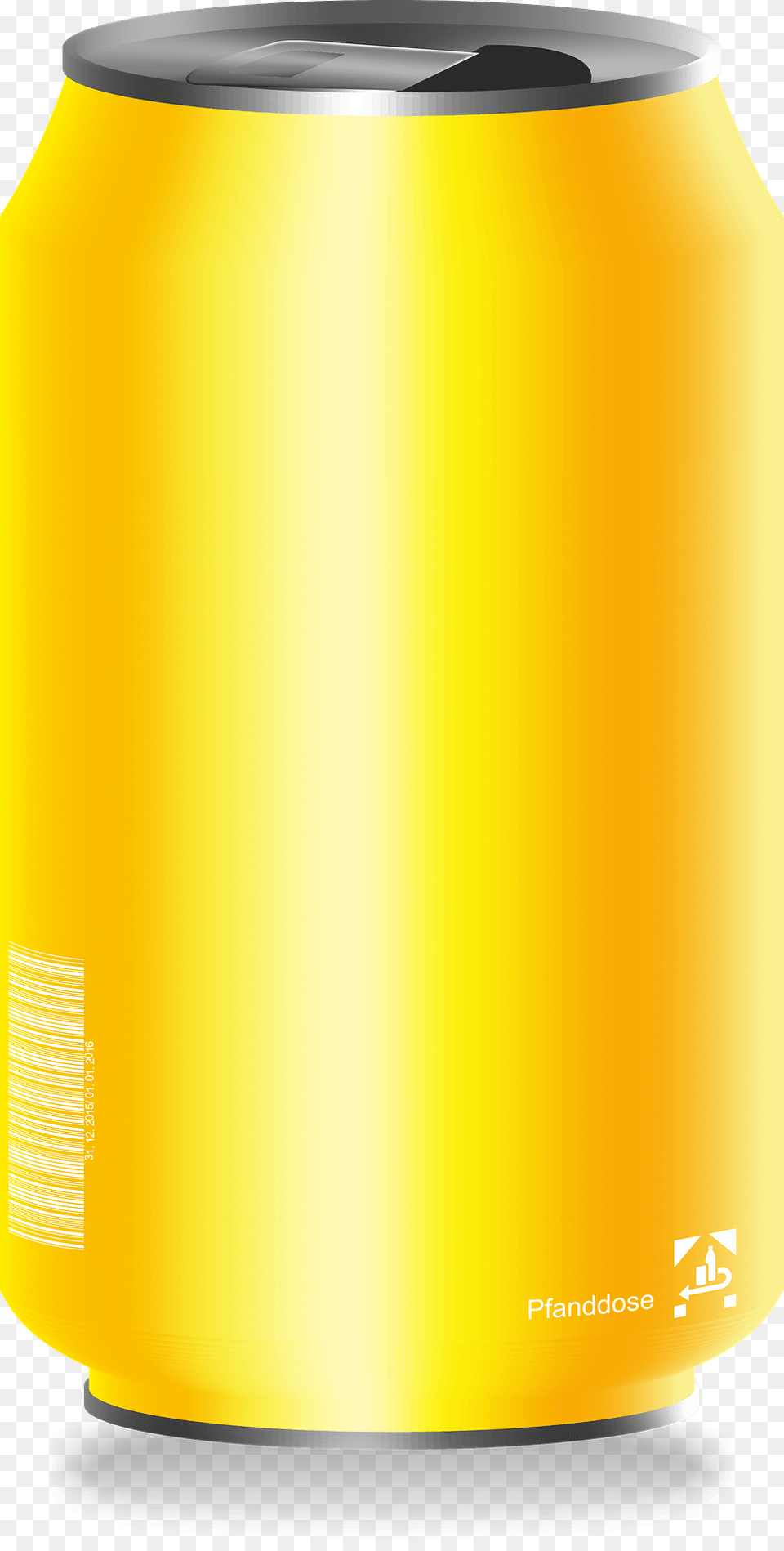 Yellow Can Clipart, Tin, Bottle, Shaker Png Image