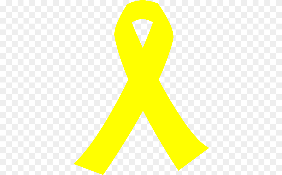 Yellow Cancer Ribbon Black Background 462x593 Yellow Ribbon Black Background, Alphabet, Ampersand, Symbol, Text Free Png Download