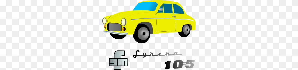 Yellow Car Clip Art, Transportation, Vehicle, Taxi Png Image
