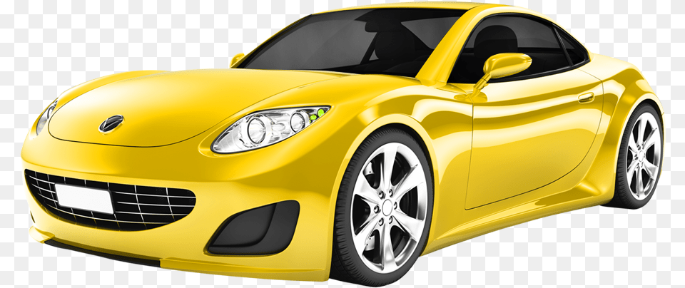 Yellow Car Side View, Alloy Wheel, Vehicle, Transportation, Tire Png Image