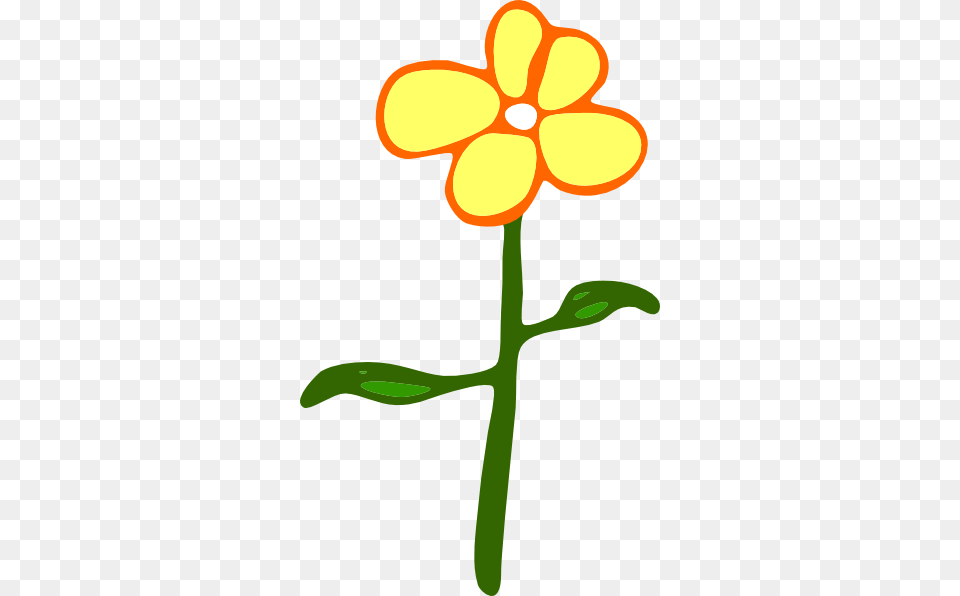 Yellow Cartoon Flower Clip Art, Petal, Plant, Daisy, Anther Free Png