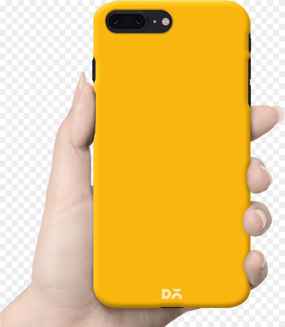 Yellow Case On Black Iphone 7 Plus, Electronics, Mobile Phone, Phone Png Image