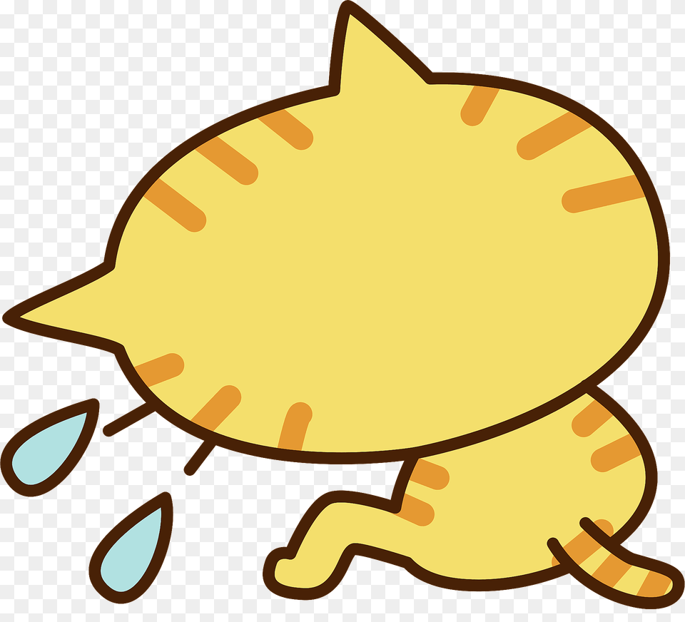 Yellow Cat Is Depressed Clipart, Animal, Sea Life, Invertebrate, Seashell Free Transparent Png