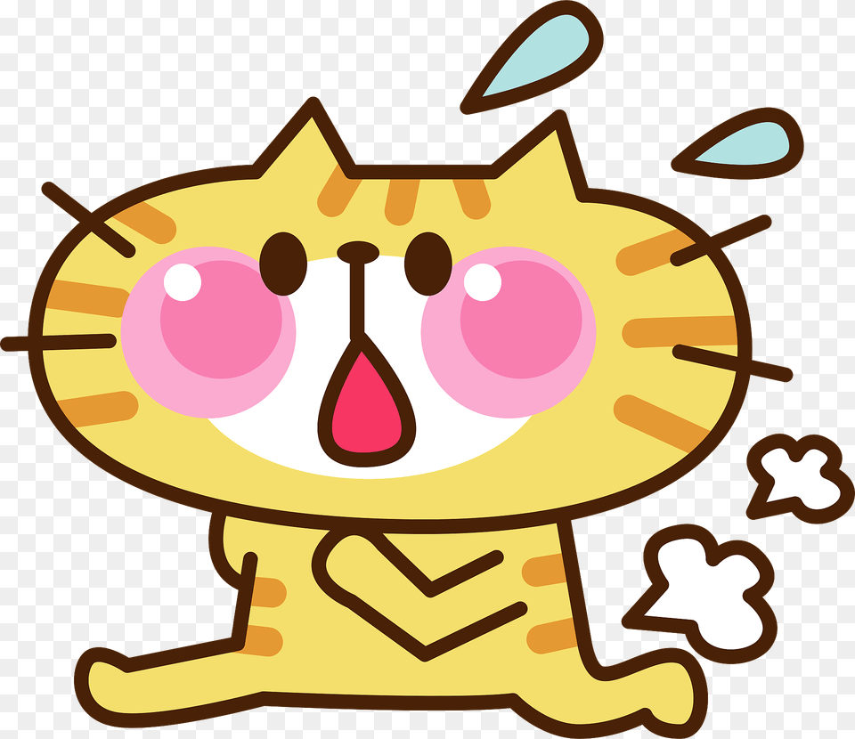 Yellow Cat Is Running Clipart, Cutlery, Food, Sweets, Spoon Png Image