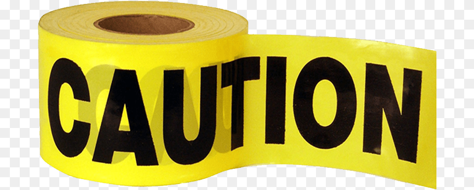 Yellow Caution Barricade Tape Duc Tape Transperent, Paper Free Png Download