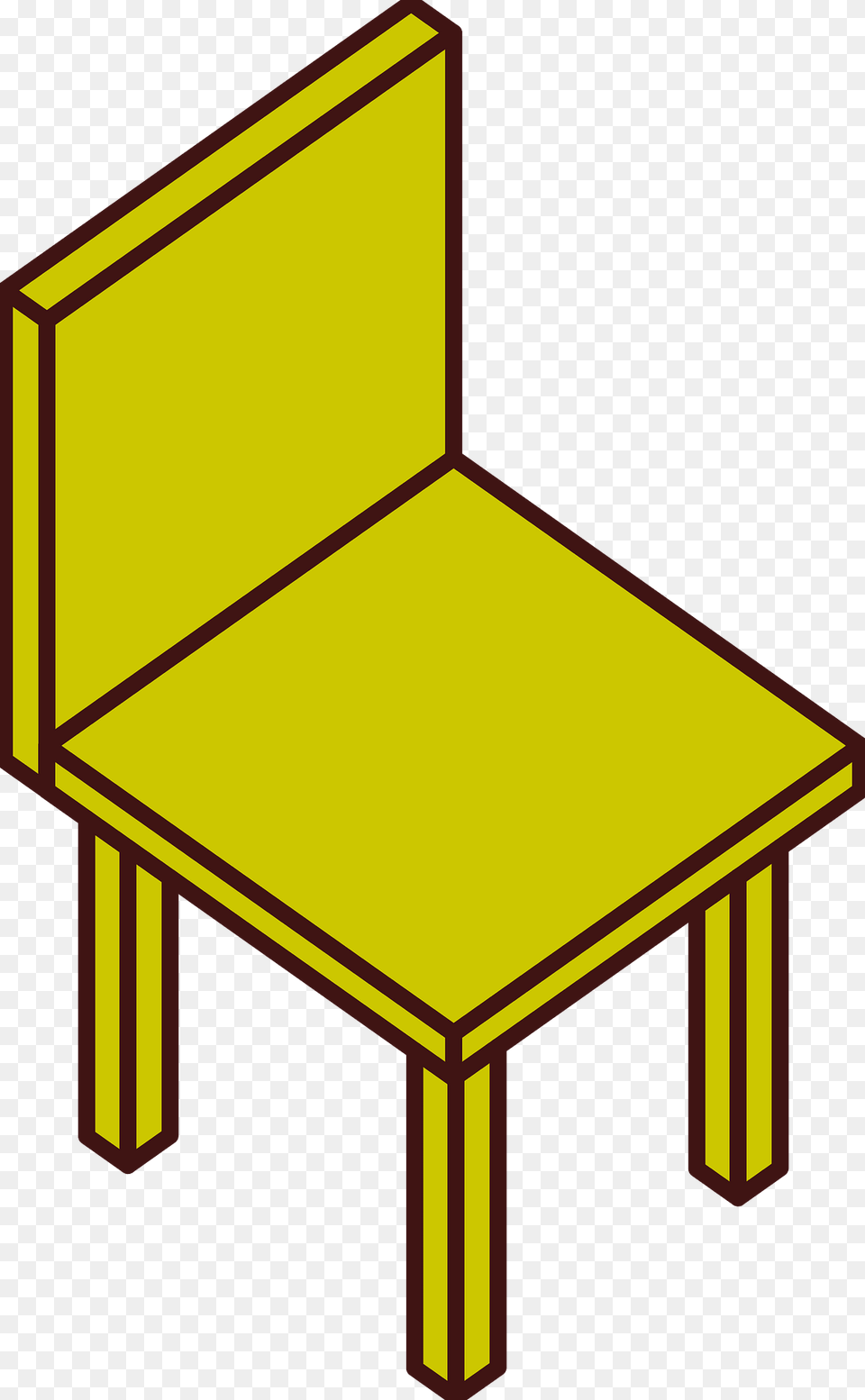 Yellow Chair Down Right Clipart, Furniture, Plywood, Wood, Table Png