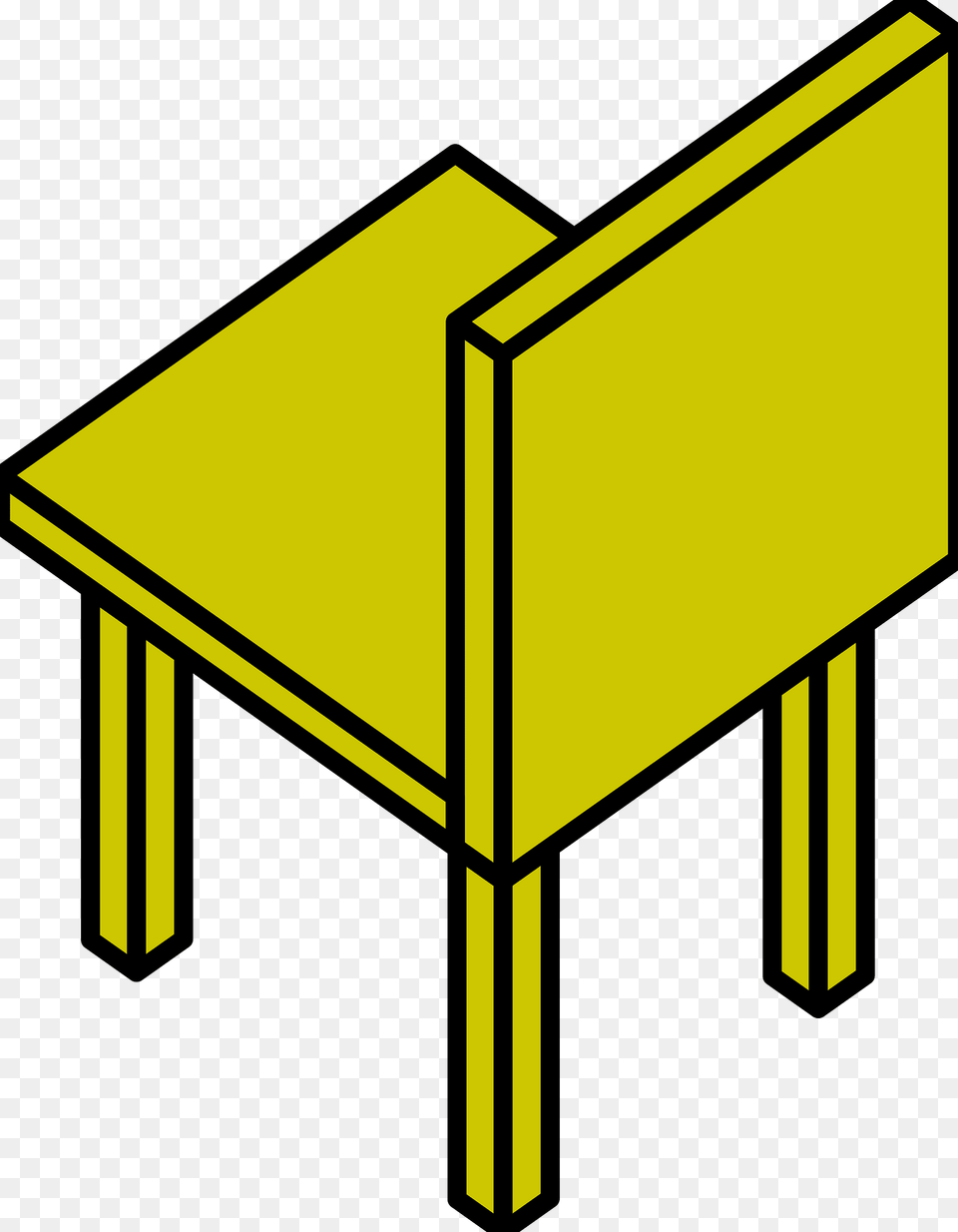 Yellow Chair Up Left Clipart, Furniture, Plywood, Table, Wood Free Transparent Png