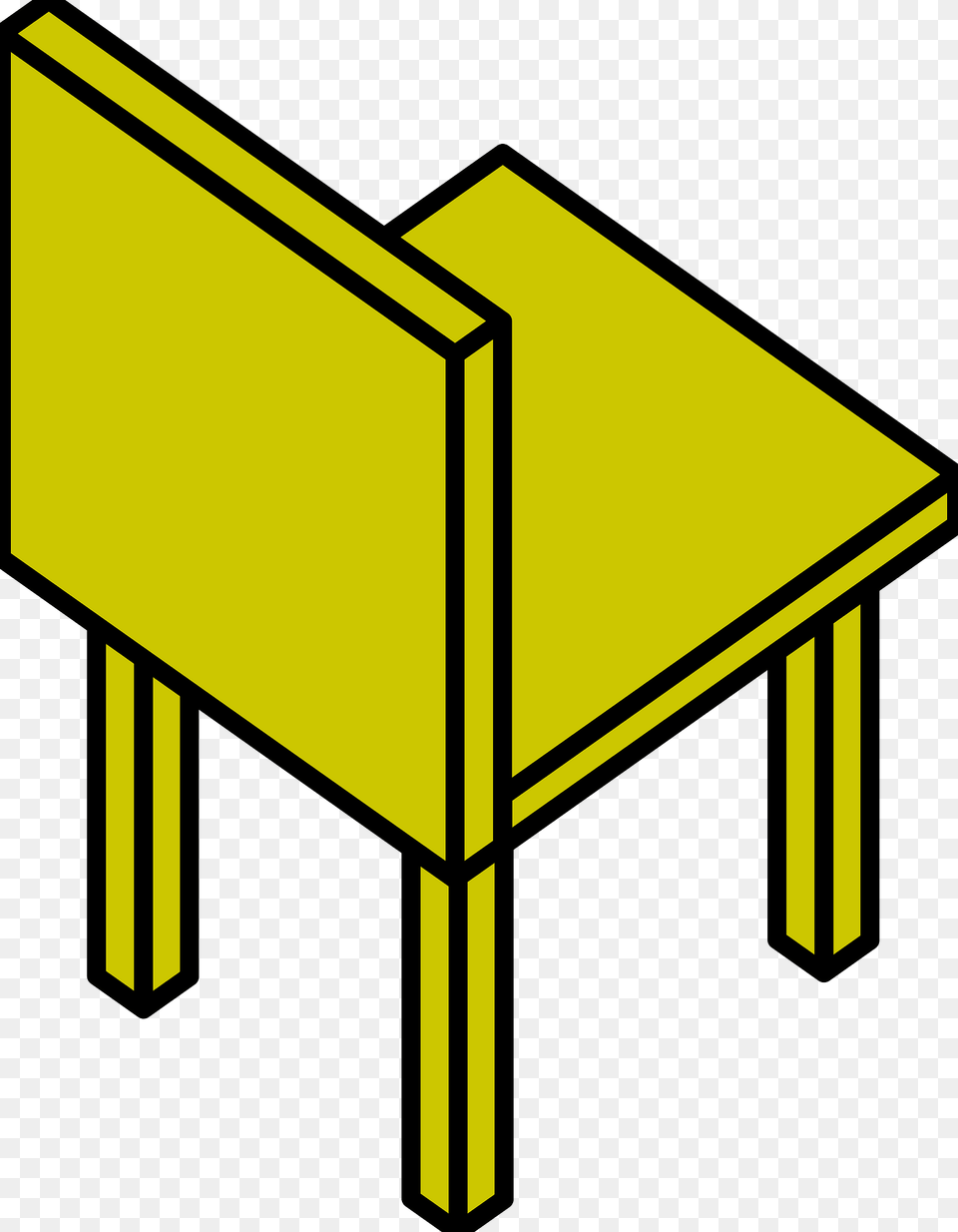 Yellow Chair Up Right Clipart, Drawer, Furniture, Plywood, Table Free Png Download