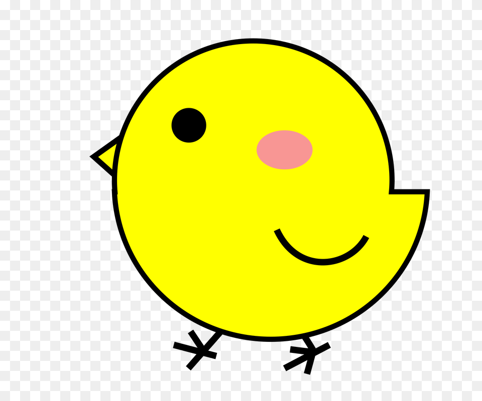 Yellow Chick Drawing Vector Clipart Image, Astronomy, Moon, Nature, Night Png