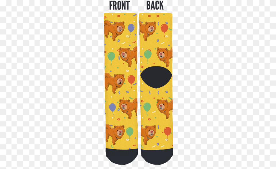 Yellow Chowder Birthday Crew Socksdata Rimg Lazy Sock, Animal, Bear, Mammal, Wildlife Png