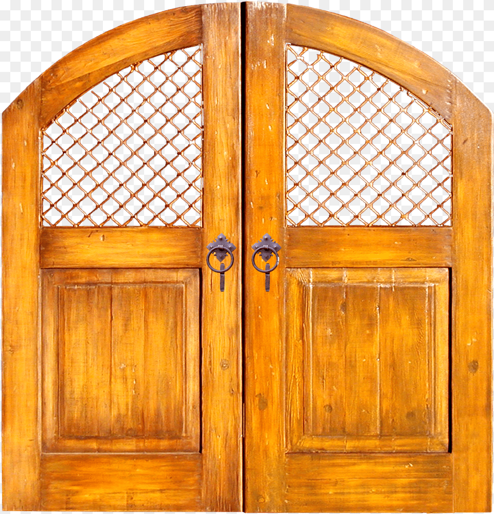 Yellow Circle Background, Door, Wood, Hardwood, Stained Wood Free Png