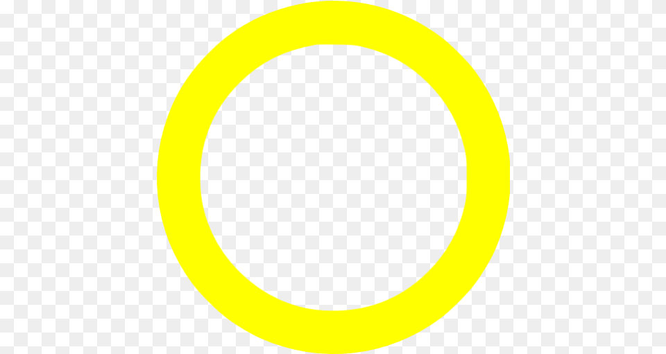 Yellow Circle Outline Icon Black And Yellow Circle Png