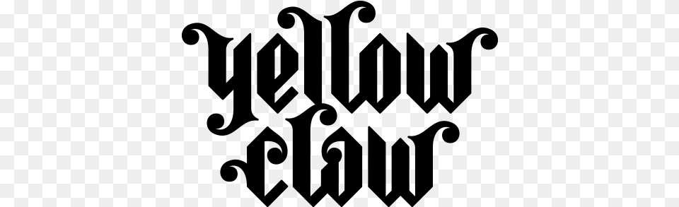 Yellow Claw Logo, Gray Free Png