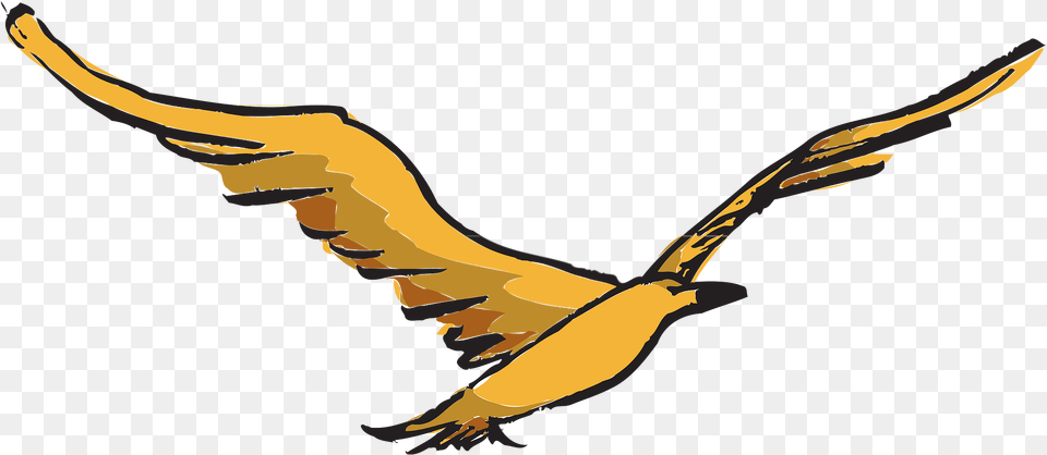 Yellow Clipart, Animal, Bird, Flying, Kite Bird Free Png Download