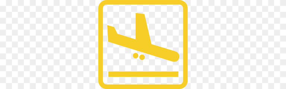 Yellow Clipart Aeroplane, Sign, Symbol Png