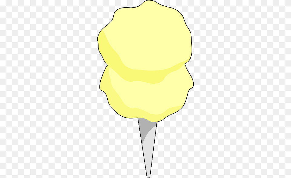 Yellow Clipart Cotton Candy, Cream, Dessert, Food, Ice Cream Png