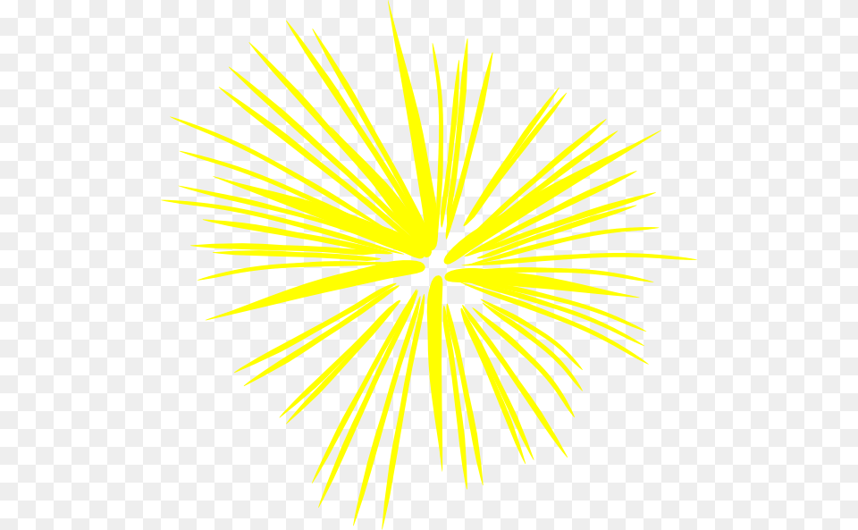 Yellow Clipart Firework Fireworks Clip Art, Plant, Light, Graphics, Food Free Png