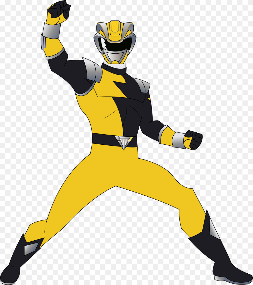 Yellow Clipart Power Rangers Power Rangers Hyperforce Yellow, People, Person, American Football, Football Free Png Download
