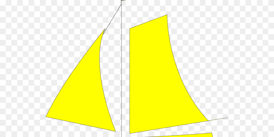 Yellow Clipart Sailboat Sail, Boat, Transportation, Vehicle, Yacht Free Transparent Png