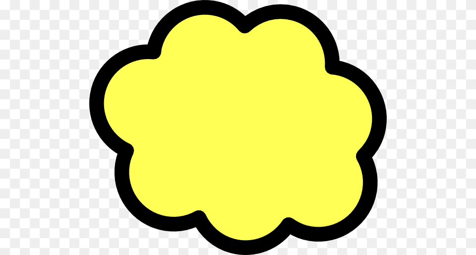 Yellow Cloud Clip Art At Clker Cloud Clip Art, Logo, Ammunition, Grenade, Weapon Png