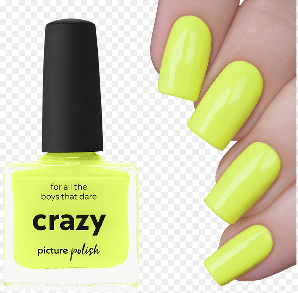 Yellow Color Nail Polish, Body Part, Cosmetics, Hand, Person Png Image