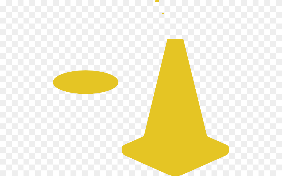 Yellow Cone Clipart Free Transparent Png