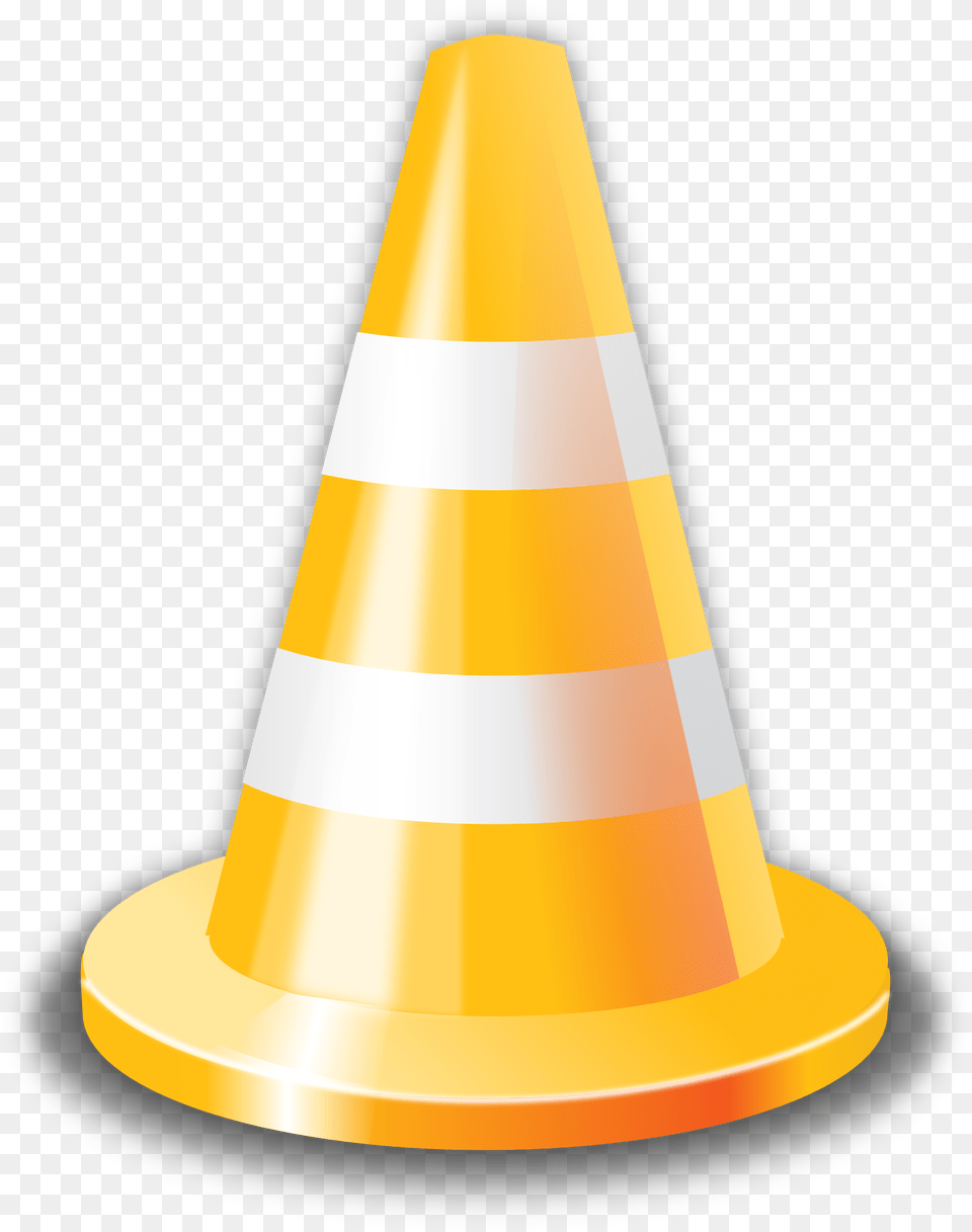 Yellow Cone Clipart Free Transparent Png